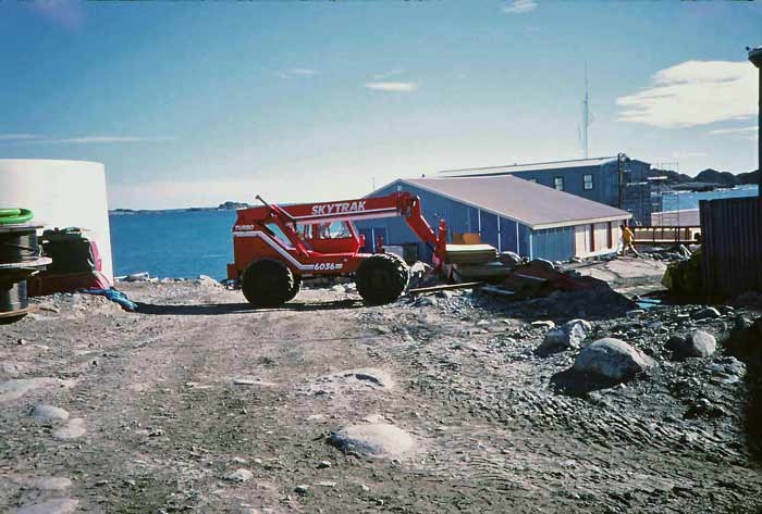 the new forklift in March 1990