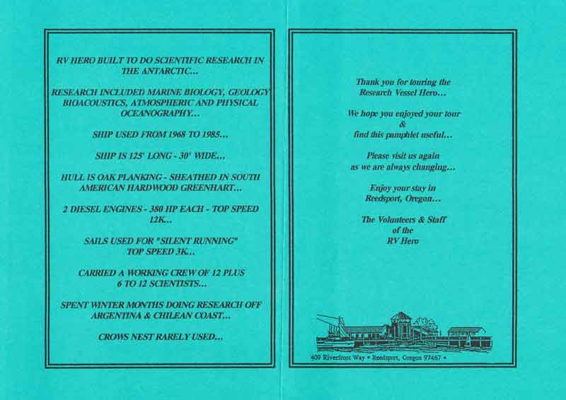 HERO brochure page
