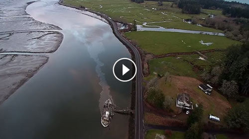 Willapa Harbor Drone video of the Hero