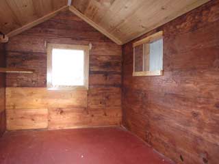 view from the door toward the side window