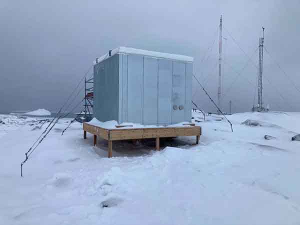 freezer in the backyard