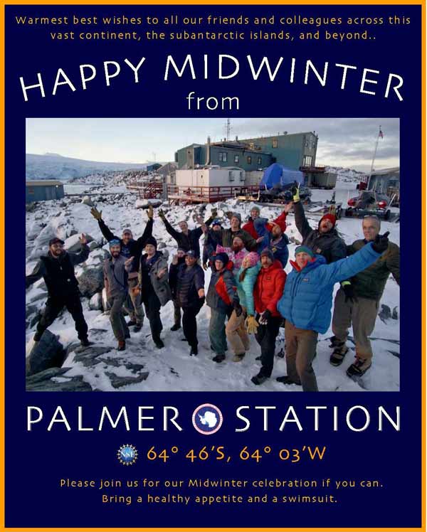 come visit for a swimmingly good time Palmer midwinter greeting
card
