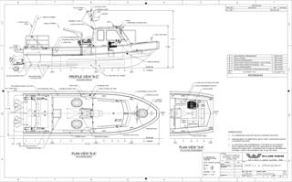 RHIB plan and profile