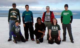 the critter and algae collectors The UAB/UAF team at Palmer