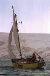 David Lewis aboard Ice Bird