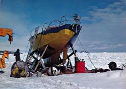 a bit of assistance required from the Palmerites painting the Ice Bird